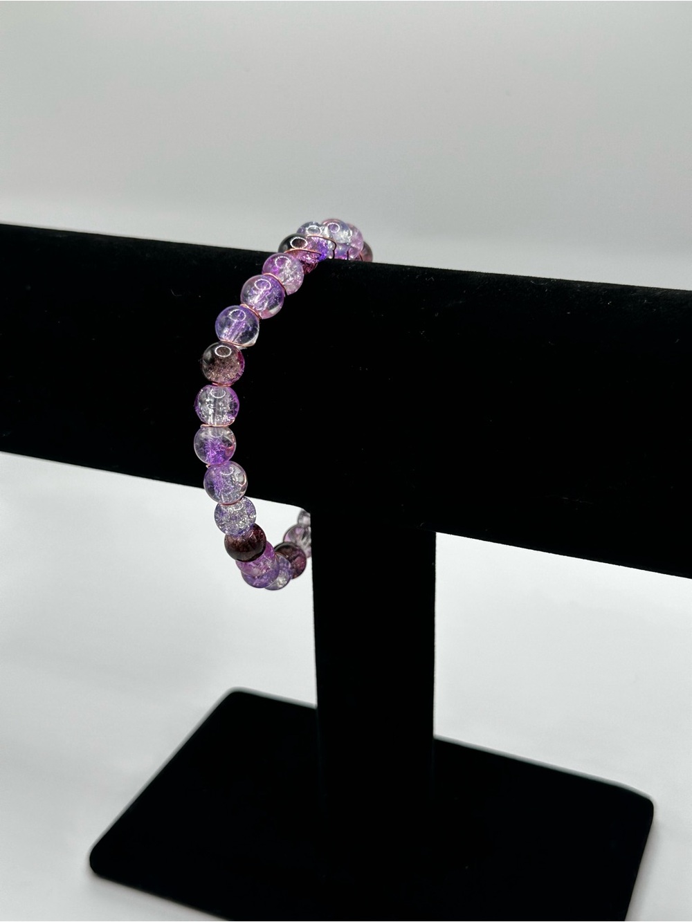 Handcrafted glass beaded bracelet